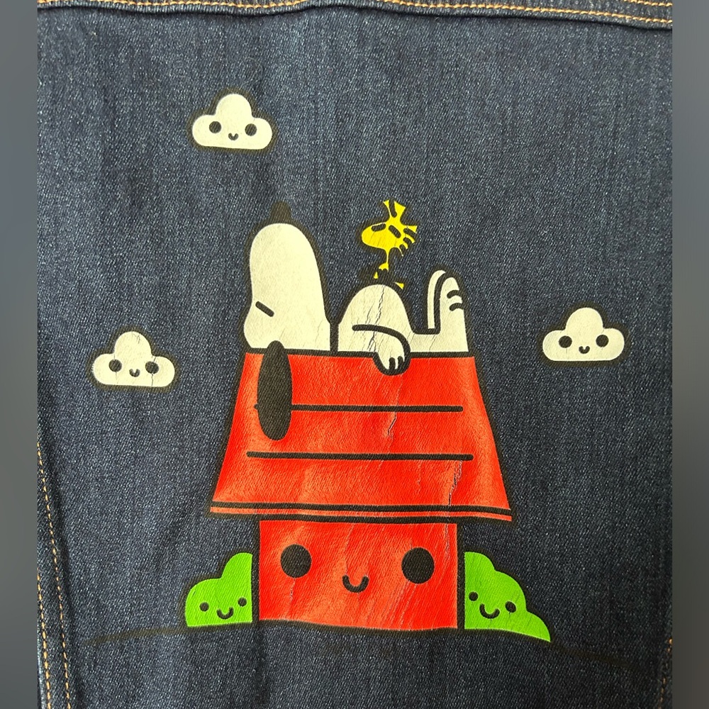Jacket: Sam And Tury Threadfast Peanuts Denim Sno… - image 4